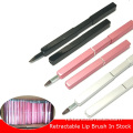 Intrekbare make-up lippenborstel Draagbare lippenborstel